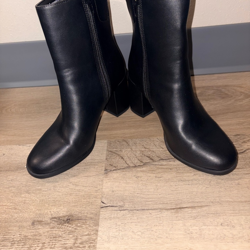 a new day Black Heeled Boots for Women
